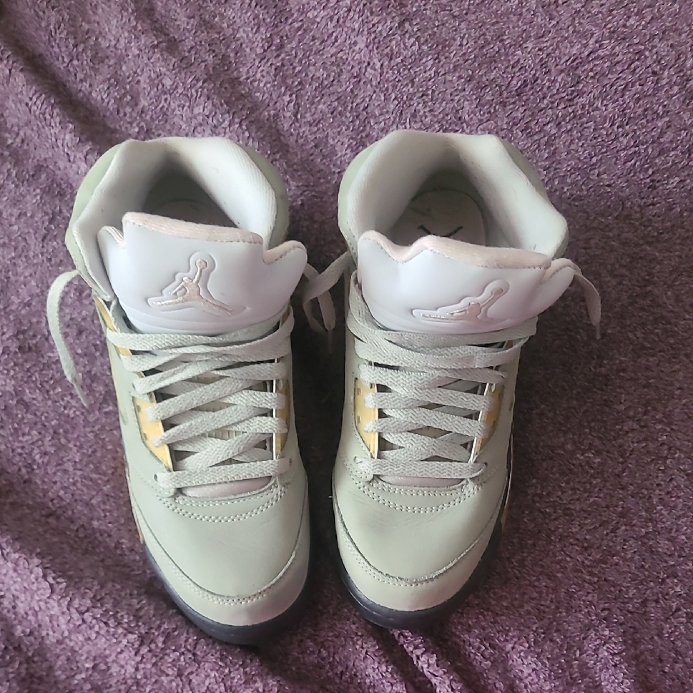 Nike Jordan Kids Sneakers - Gray and Yellow